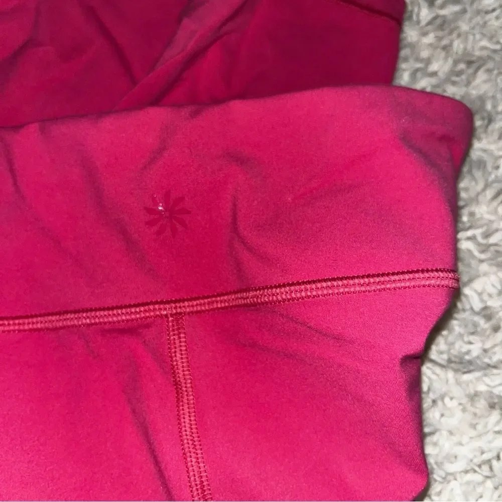 Athleta Girl Barbie Pink full length leggings size 14